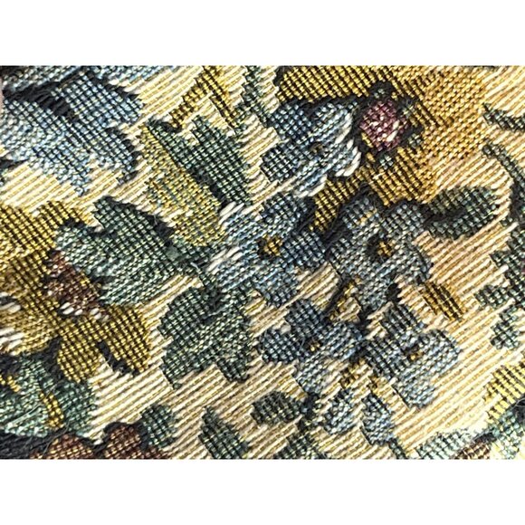 Antique Handmade Floral Needlepoint Tapestry Handbag &amp; Small Coin Purse with - Picture 10 of 16